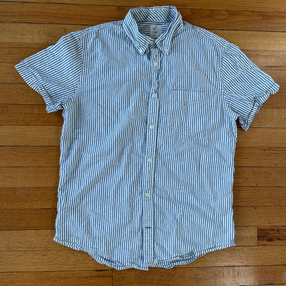 GAP SS seersucker shirt (M)